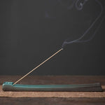 fumigation rituel avec support encens maison