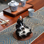 porte encens en porcelaine céramique noire