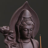 brûleur d'encens en céramique bouddha